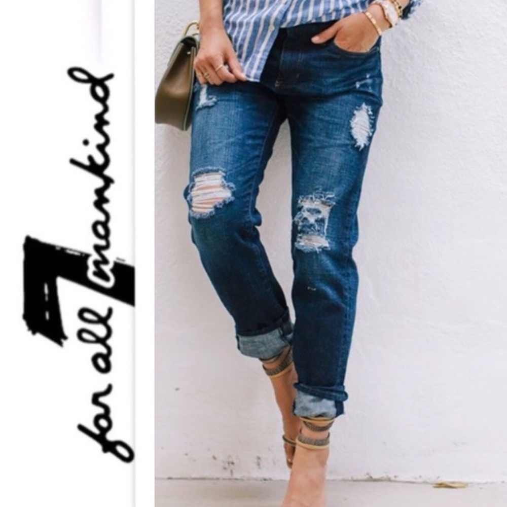 7FAMK Jared Slacker Boyfriend Jeans